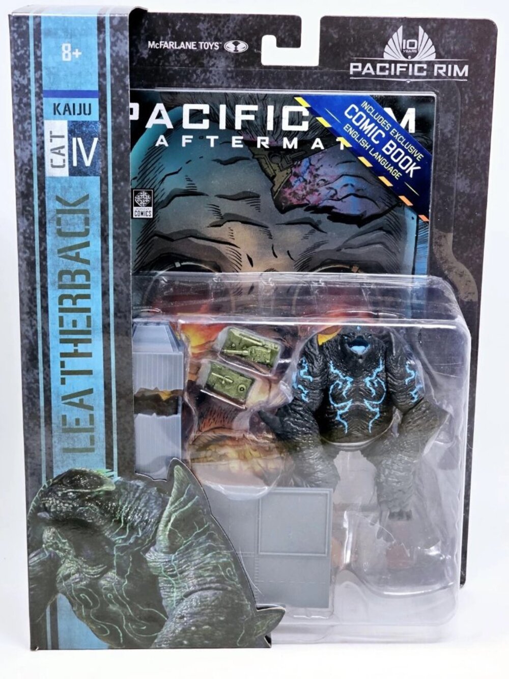 Pacific Rim Leatherback Kaiju 4 Inch Figure Playset & Comic Book McFarlane